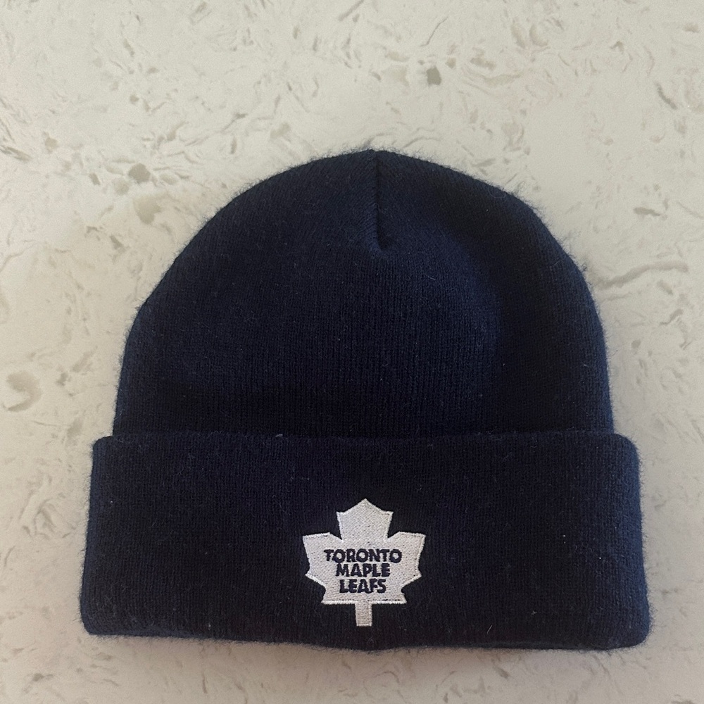 American Needle Toronto Maple Leafs Navy Blue Beanie